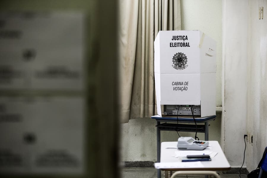 Cabine de votação nas Eleições 2022