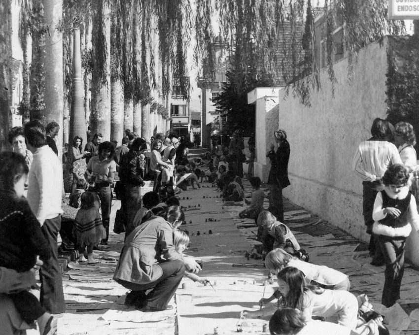 No coração da cidade, a alameda sempre reuniu muitos moradores